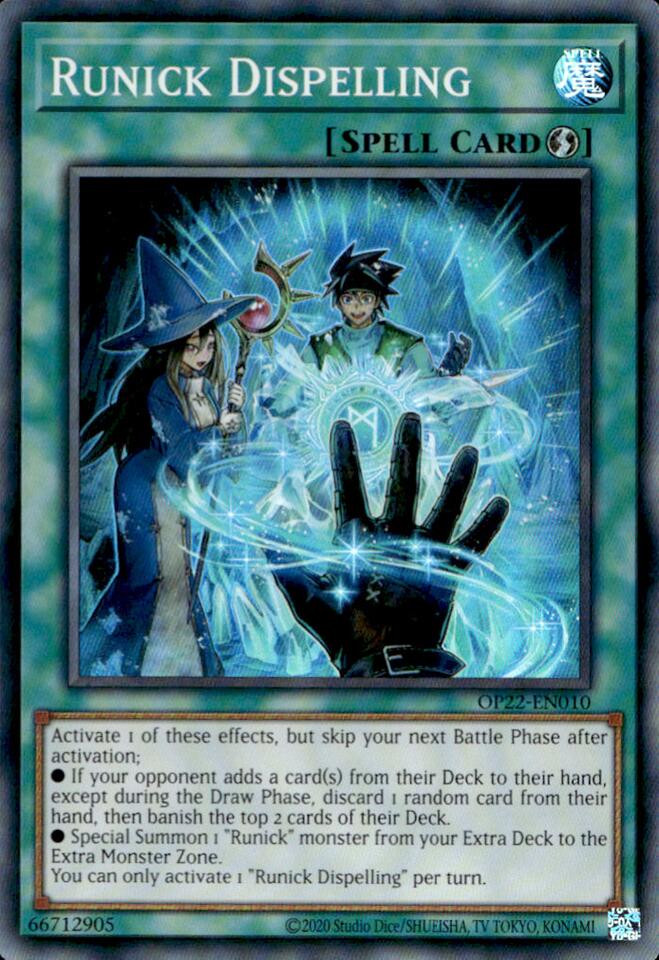Runick Dispelling [OP22-EN010] Super Rare