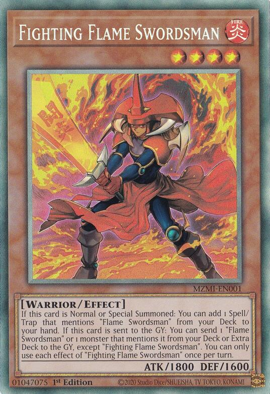 Fighting Flame Swordsman (CR) [MZMI-EN001] Collector's Rare