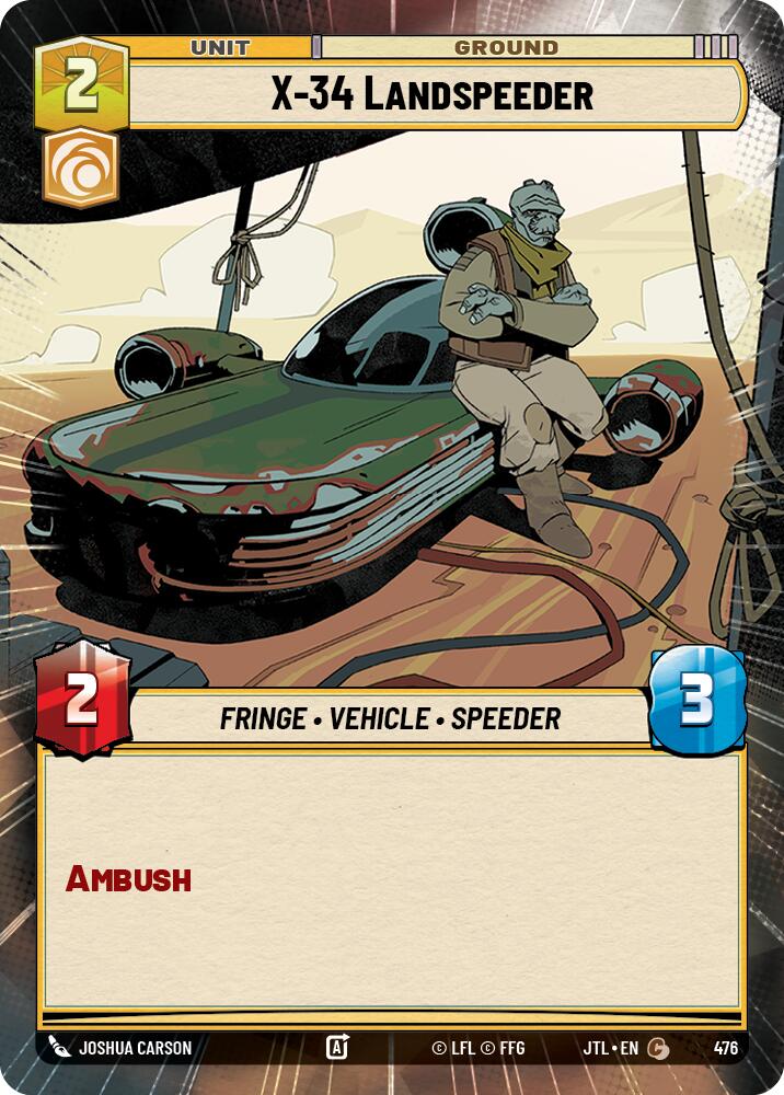 X-34 Landspeeder (476) (Hyperspace) (476) [Jump to Lightspeed]