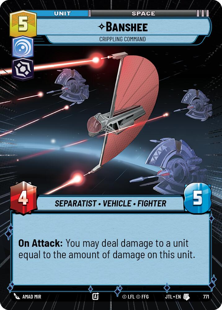 Banshee - Crippling Command (771) (Hyperspace Foil) (771) [Jump to Lightspeed]