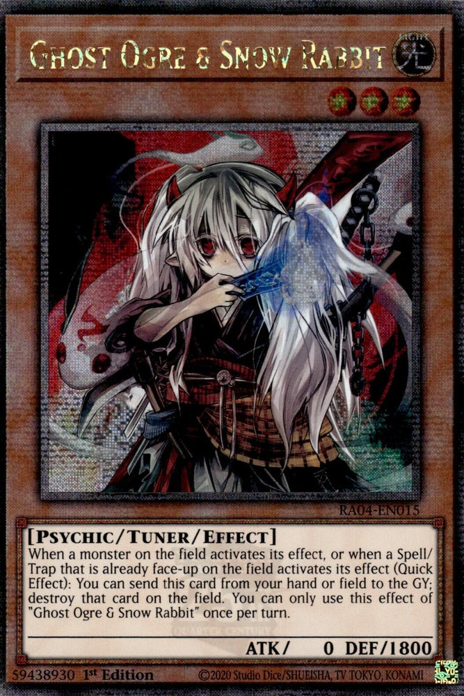 Ghost Ogre & Snow Rabbit [RA04-EN015] Quarter Century Secret Rare