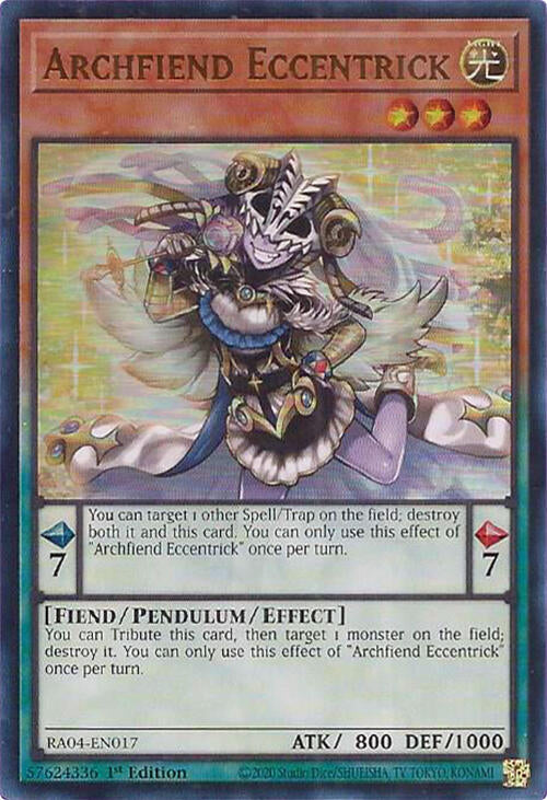 Archfiend Eccentrick [RA04-EN017] Ultra Rare