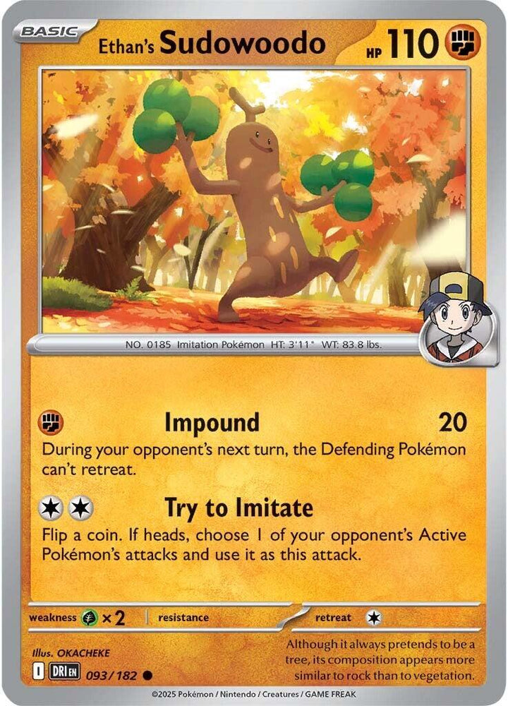 Ethan's Sudowoodo (093/182) [Scarlet & Violet: Destined Rivals]