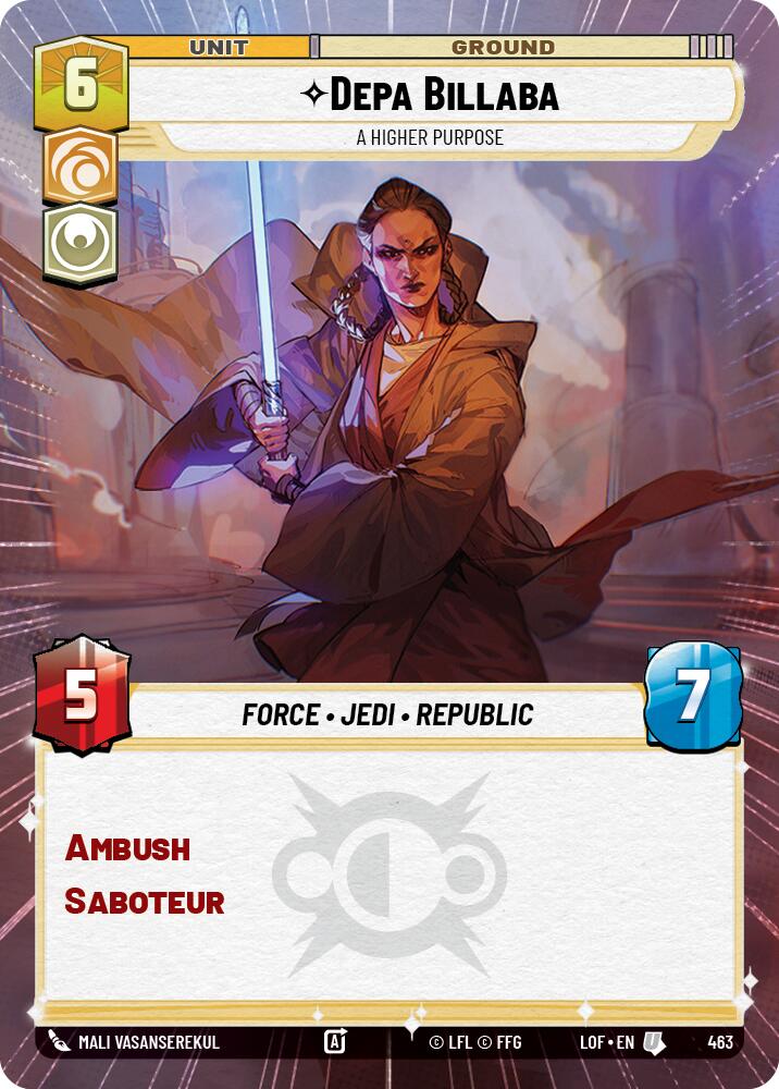 Depa Billaba - A Higher Purpose (463) (Hyperspace) (463) [Legends of the Force]