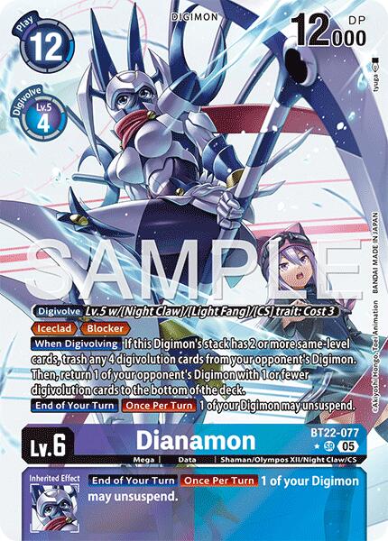 Dianamon [BT22-077] (Alternate Art) [Cyber Eden]