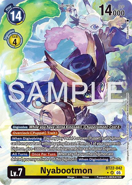 Nyabootmon [BT22-042] (Alternate Art) [Cyber Eden]