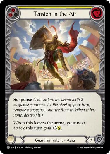 Tension in the Air (Yellow) [SUP205] (Super Slam)  Rainbow Foil