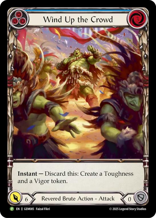 Wind Up the Crowd [GEM085] (GEM Pack 3)  Rainbow Foil