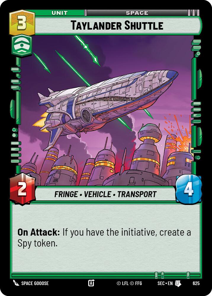 Taylander Shuttle (625) (Foil) (625) [Secrets of Power]