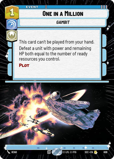 One in a Million (809) (Hyperspace Foil) (809) [Secrets of Power]