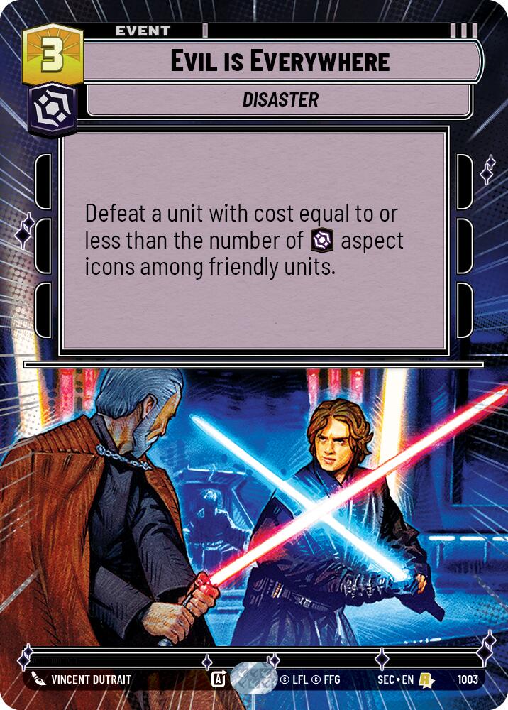 Evil is Everywhere (1003) (Hyperspace Foil) (1003) [Secrets of Power]