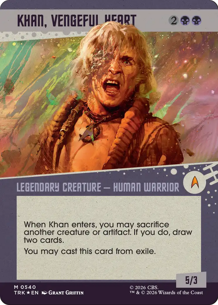 Khan, Vengeful Heart (Showcase) (Surge Foil) [Star Trek]