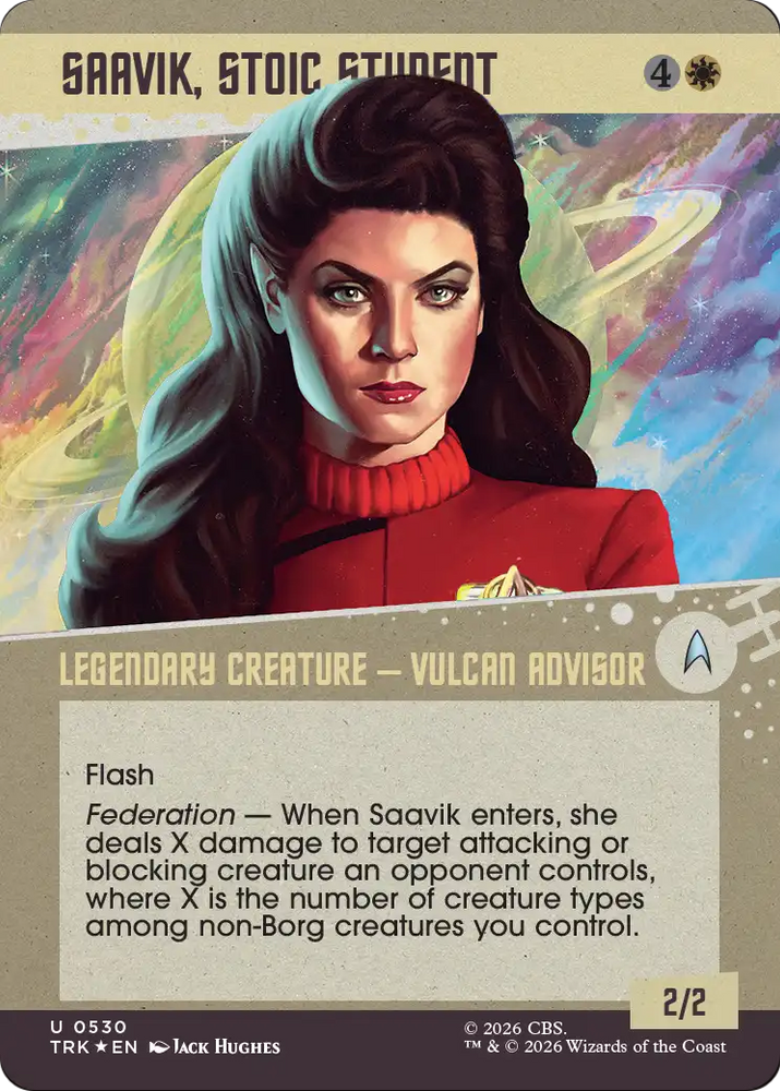 Saavik, Stoic Student (Showcase) (Surge Foil) [Star Trek]